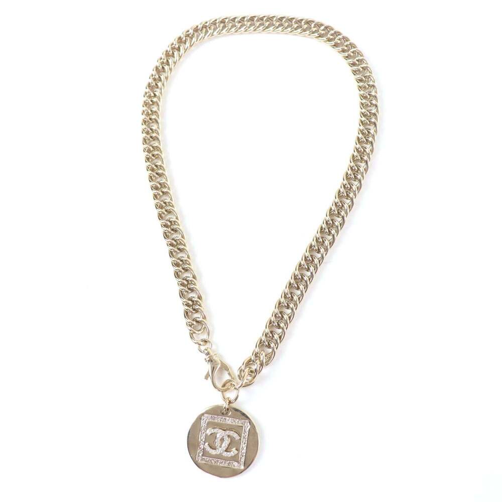 CHANEL Gold Logo Necklace - Picture 3 of 8